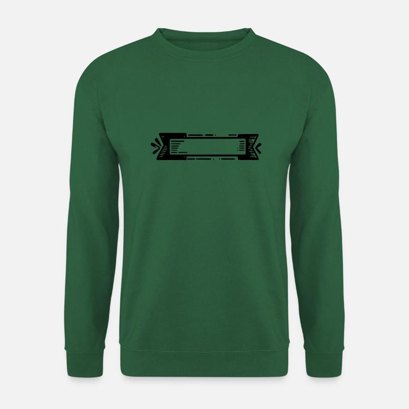 Banner Schild - Unisex Pullover - Grün