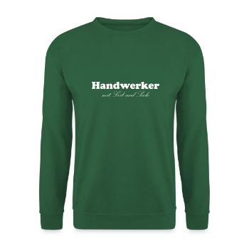 Handwerker Handyman Handwerk Werkzeug Baustelle - Unisex Pullover - Grün - Vorne