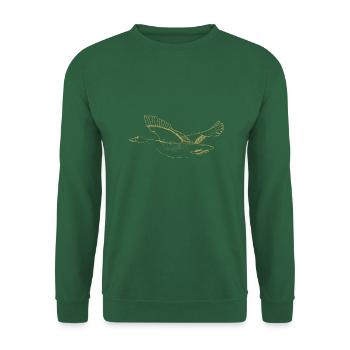 Motifs illustrés avec l’oie - Sweat-shirt Unisexe - vert foncé - Devant