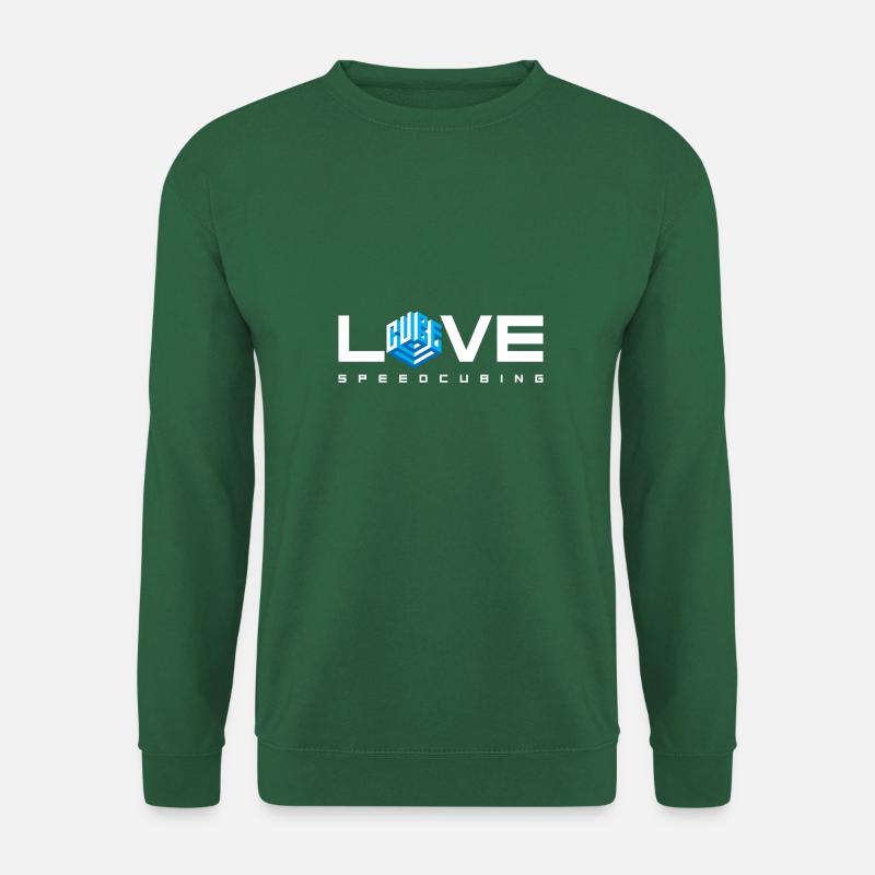 Speedcubing Love. Cubing-Cube-Cuber-Speedcubing - Unisex Sweatshirt - green