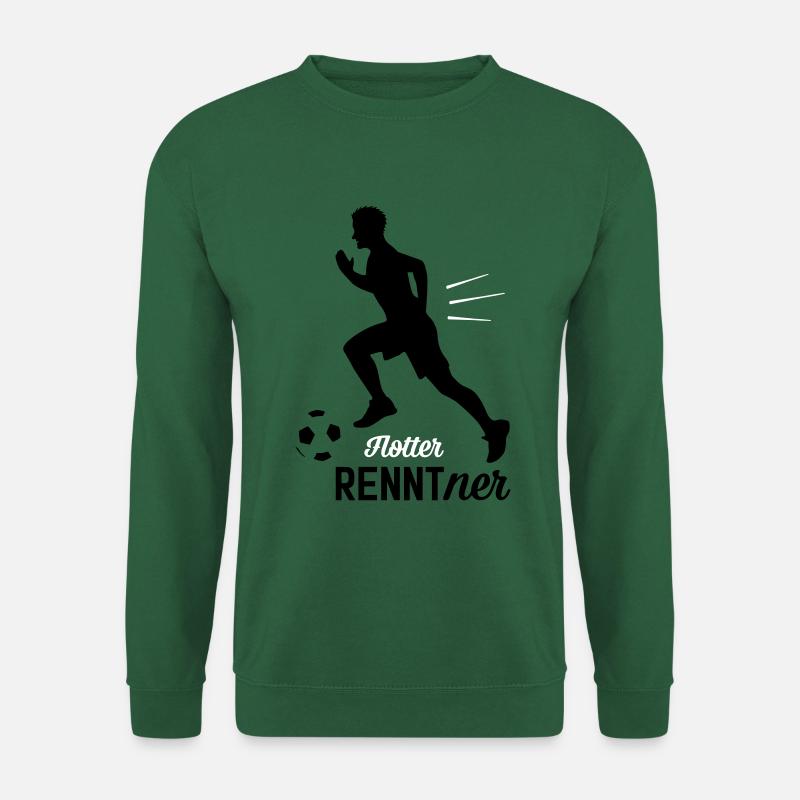 Flotter RENNTner - Fussballer - Unisex Pullover - Grün