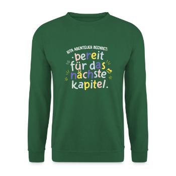 Kita Absolvent Bereit für Kapitel Einschulung Schu - Unisex Pullover - Grün - Vorne