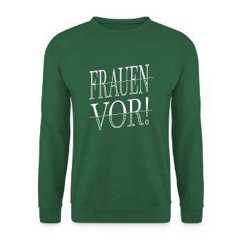 smeilie bday donald  feminist spruch - Unisex Pullover - Grün - Vorne