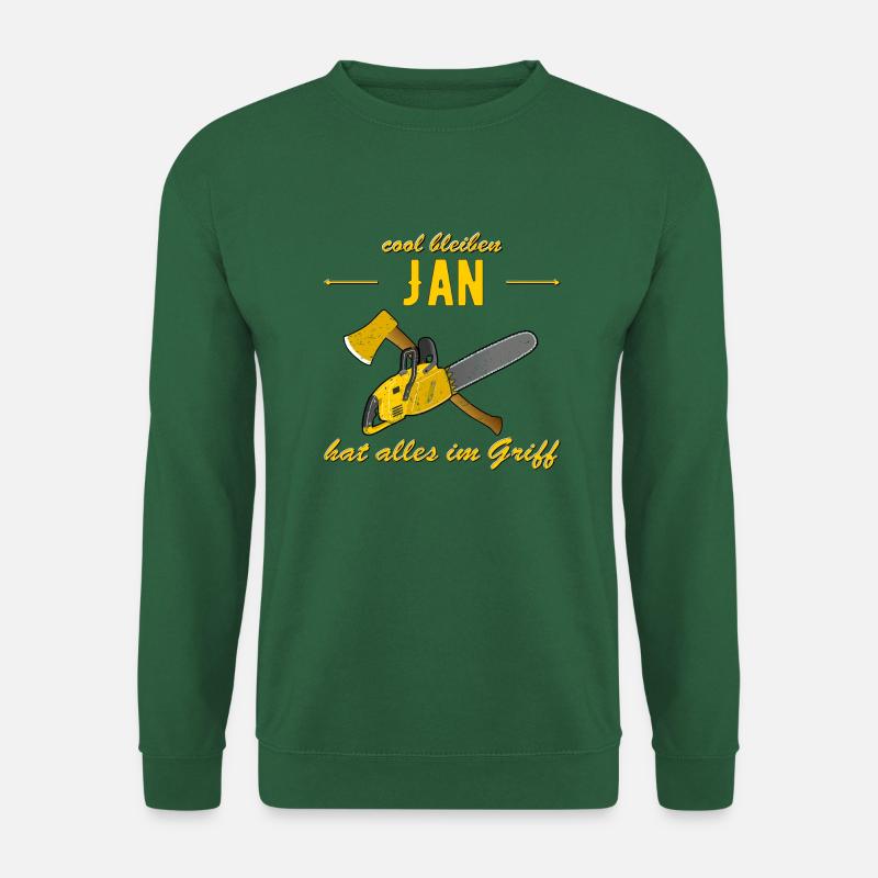 Jan hat alles im Griff - cool bleiben - Unisex Pullover - Grün