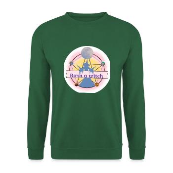Born a witch - Unisex Sweatshirt - green - Front