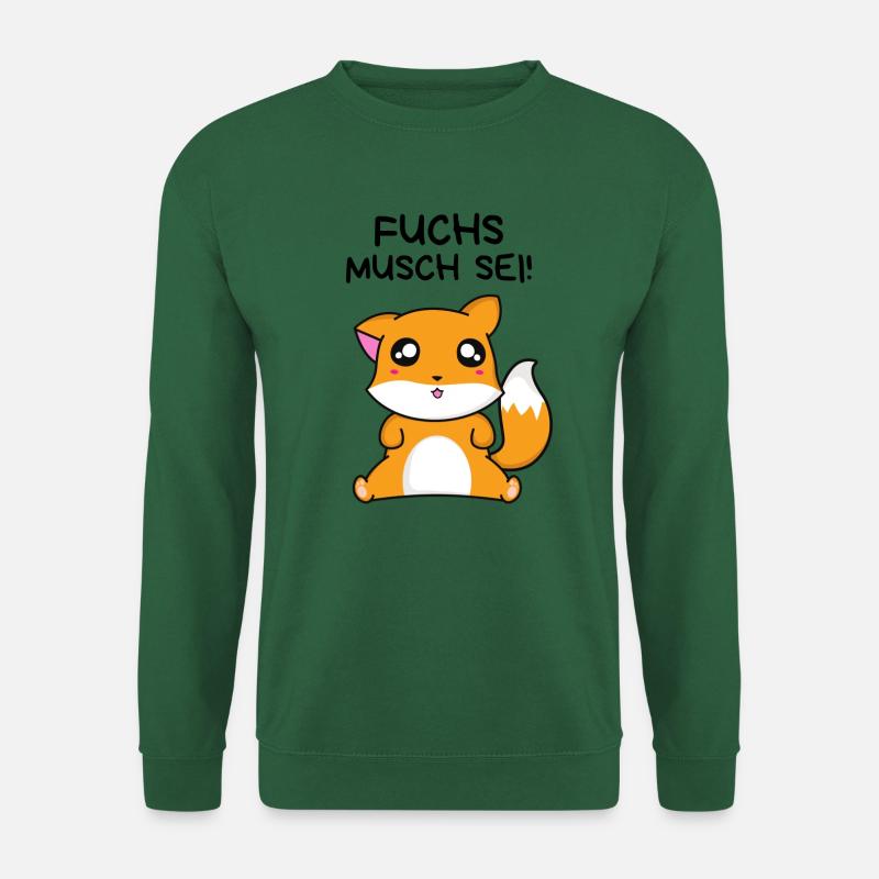Fuchs musch sei | Spruch schwäbisch lustig - Unisex Pullover - Grün