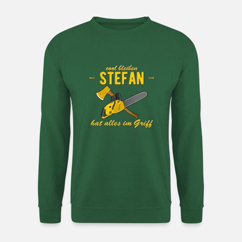 Stefan hat alles im Griff - cool bleiben - Unisex Pullover - Grün