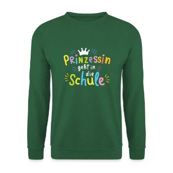 Kita Abgänger Prinzessin Schulstart Erstklässler - Unisex Pullover - Grün - Vorne