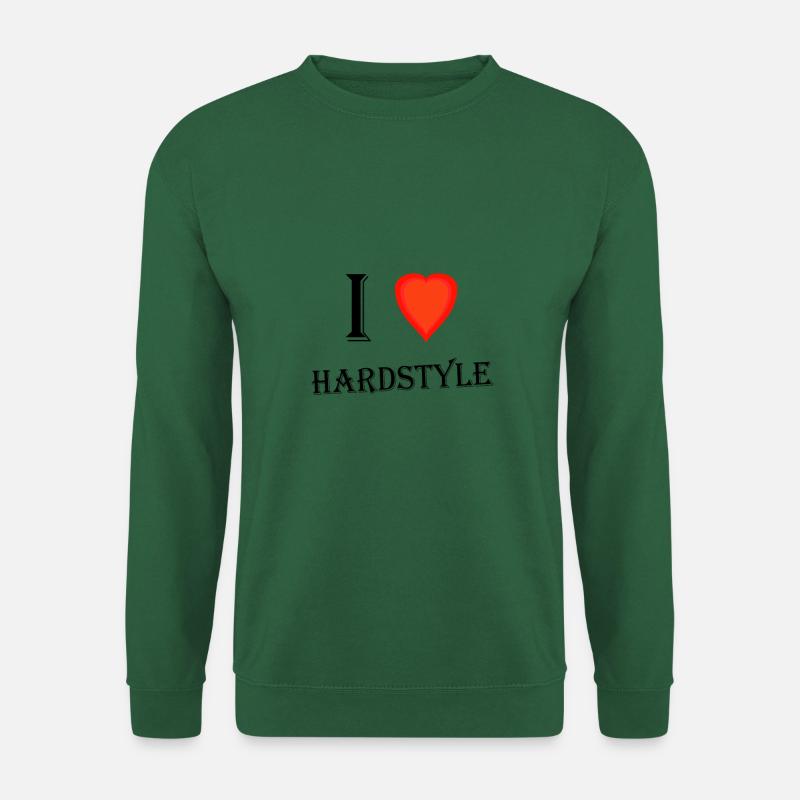 I love Hardstyle - Unisex Pullover - Grün