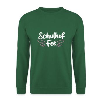 Schulhof-Fee Kita Abgängerin Erstklässler Geschenk - Unisex Pullover - Grün - Vorne