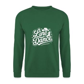 La danse en ligne : mon hobby - ma passion - mon truc - Sweat-shirt Unisexe - vert foncé - Devant