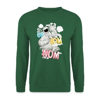 5 Rue Sésame Macaron Biscuit - Sweat-shirt Unisexe - vert foncé - Devant