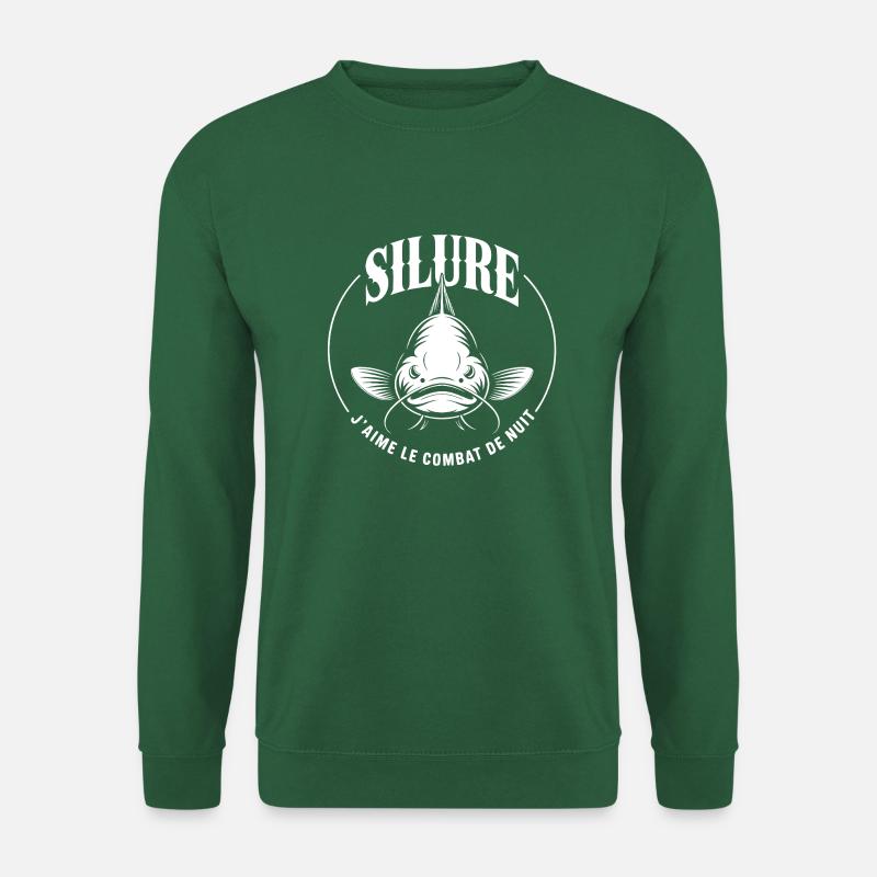 J'aime le combat de nuit avec le poisson-chat - Sweat-shirt Unisexe - vert foncé
