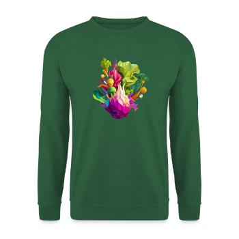 Vegetables Different Types Abstract - Unisex Sweatshirt - green - Front