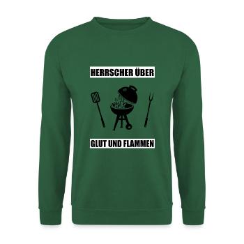 BBQ - Unisex Pullover - Grün - Vorne