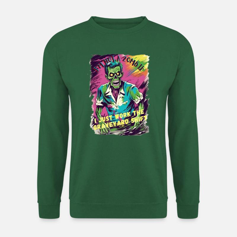 zombie graveyard shift - Unisex Sweatshirt - green