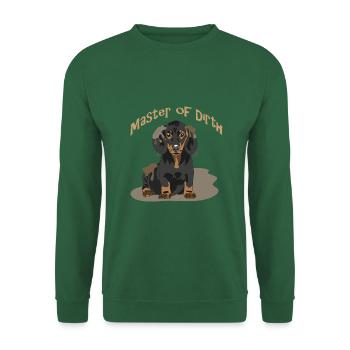 Dackel - Unisex Pullover - Grün - Vorne