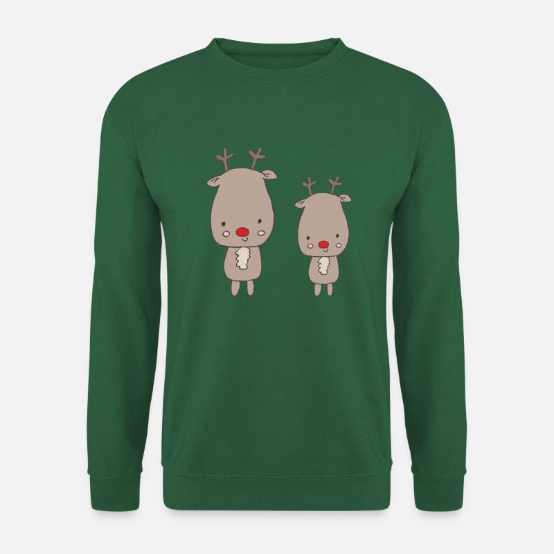Elche lustig - Unisex Pullover - Grün