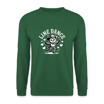 Line Dance Owl Funny Owl Dances Line Dance - Unisex Sweatshirt - green - Front