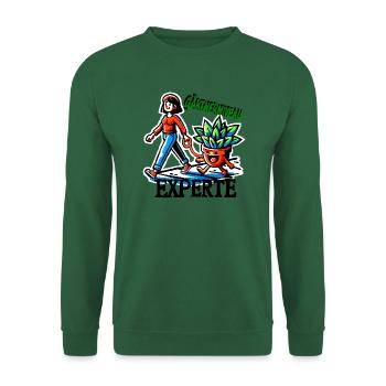 Gärtnerniveau Experte - Unisex Pullover - Grün - Vorne