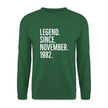 Legend Since November 1982 - Unisex Sweatshirt - green - Front