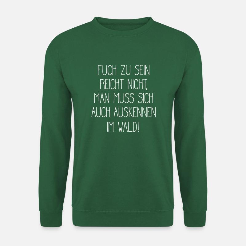 Schlauer cooler Fuchs Füchse Spruch - Unisex Pullover - Grün