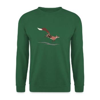 Fuchs und Vergänglichkeit - Unisex Pullover - Grün - Vorne