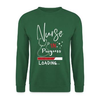 Nurse In Progress wird geladen - Unisex Pullover - Grün - Vorne