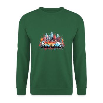 Urban Graffiti Abstract Street Art Clothing - Unisex Sweatshirt - green - Front