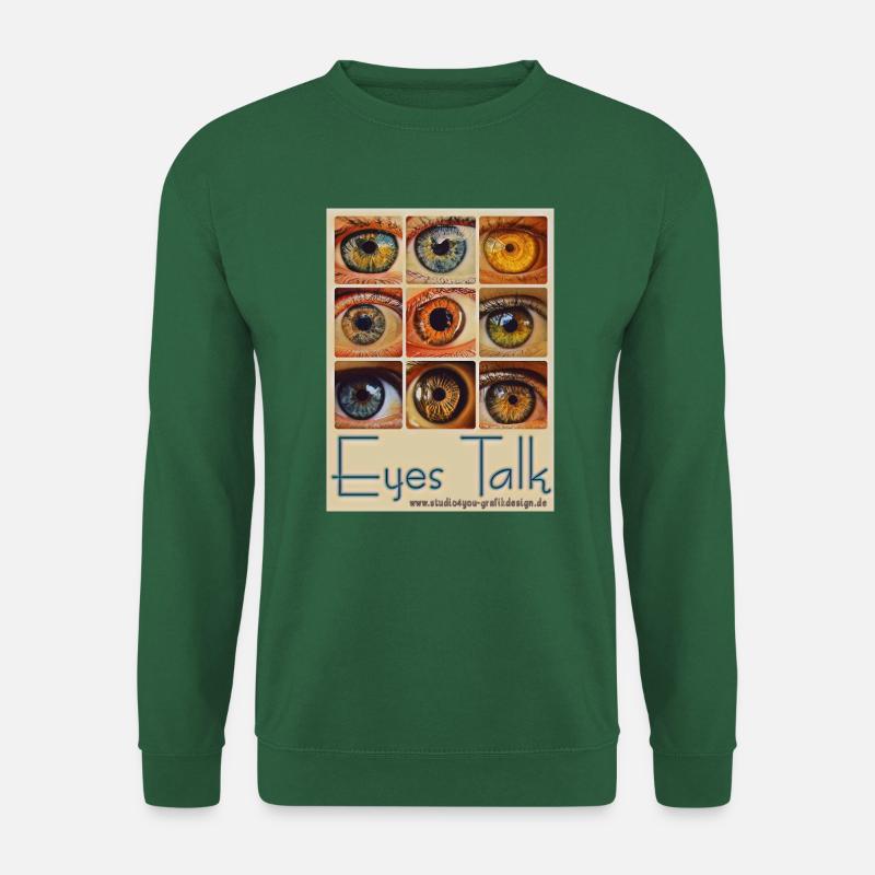 Eyes Talk - Unisex Pullover - Grün