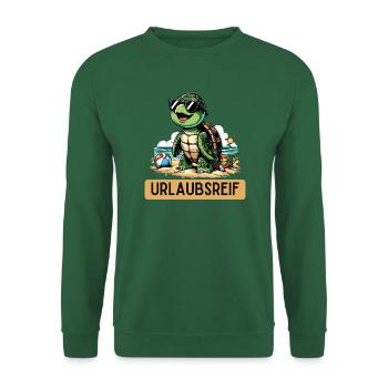 Schildkröte Urlaubsreif - Unisex Pullover - Grün - Vorne