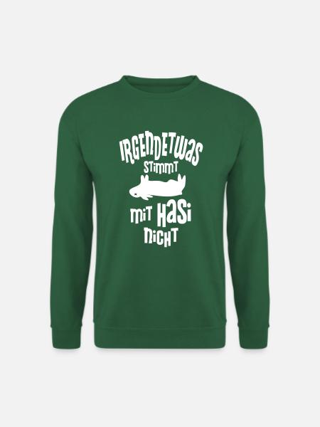 Hase lustig Ostern Geschenk Jäger Hasi Osterhase - Unisex Pullover - Grün