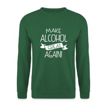 Faire de l'alcool très nouveau - Sweat-shirt Unisexe - vert foncé - Devant