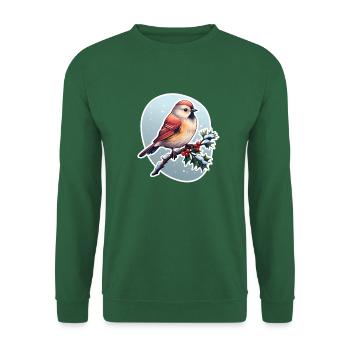 Wintervogel - Unisex Pullover - Grün - Vorne