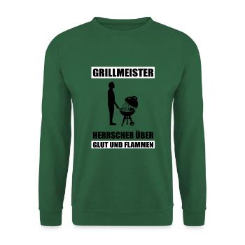 BBQ - Unisex Pullover - Grün - Vorne
