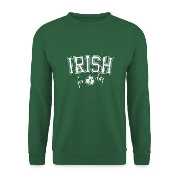 Irlandais d’un jour pour la Saint-Patrick Trèfle - Sweat-shirt Unisexe - vert foncé - Devant