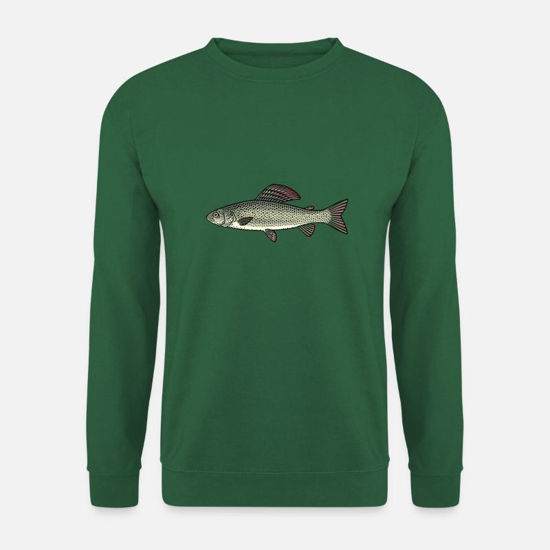 Poisson de pêche à l’ombre Poisson de pêche à la mouche - Sweat-shirt Unisexe - vert foncé