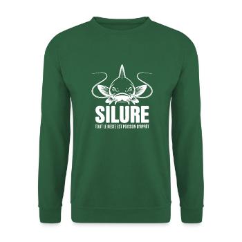 Pêche au silure tout le reste est poisson d'appât - Sweat-shirt Unisexe - vert foncé - Devant