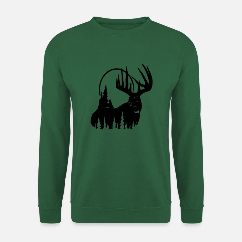 Deer in the forest - Unisex Sweatshirt - green