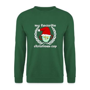 Christmas cup my favorite christmas cup - Unisex Sweatshirt - green - Front