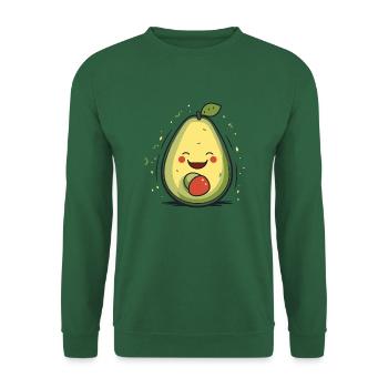 Joyeux avocat : sourire de la nature - Sweat-shirt Unisexe - vert foncé - Devant