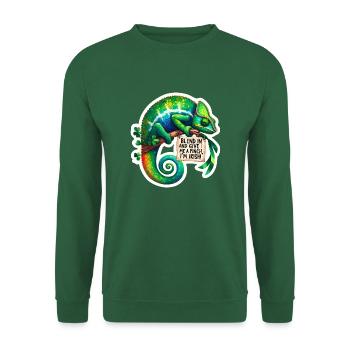 Gib mir eine Prise, ich bin ein irisches Chamäleon - Unisex Pullover - Grün - Vorne