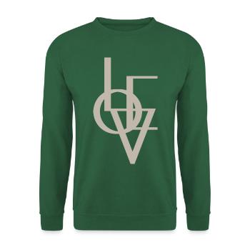 LOVE - Unisex Pullover - Grün - Vorne