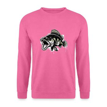 zander, fishing, predatory fish, fish - Unisex Sweatshirt - pink - Front