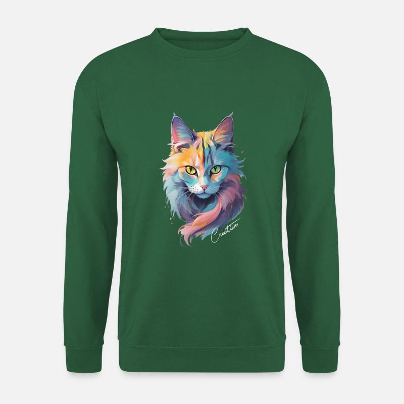 Cat Creative - Unisex Sweatshirt - green