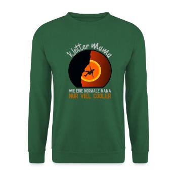 KLETTER Mama Bergsteiger Mami Klettersteig - Unisex Pullover - Grün - Vorne