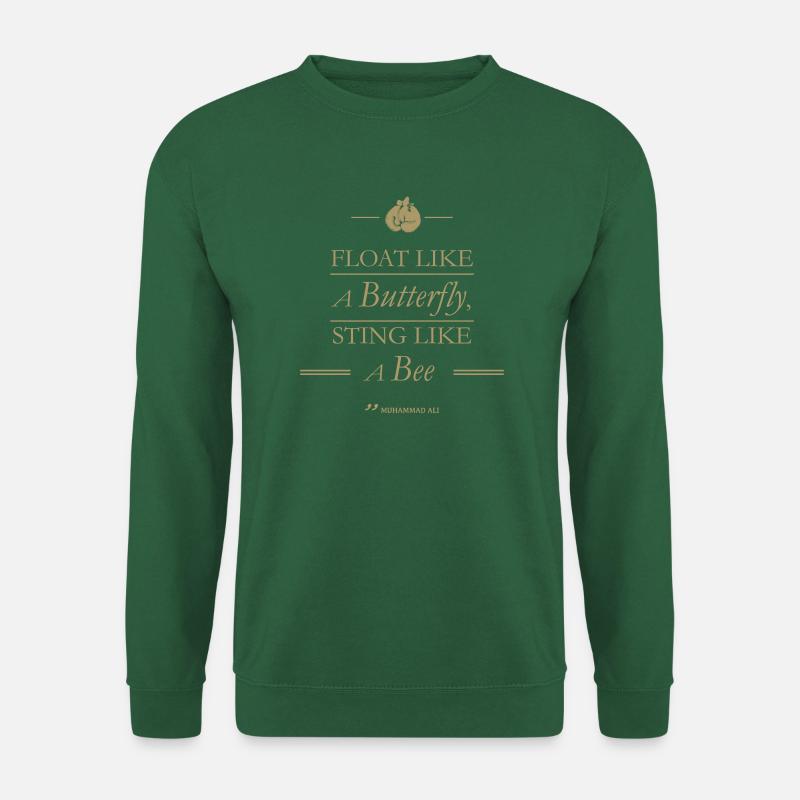 Butterfly Bee! Gold. - Unisex Pullover - Grün