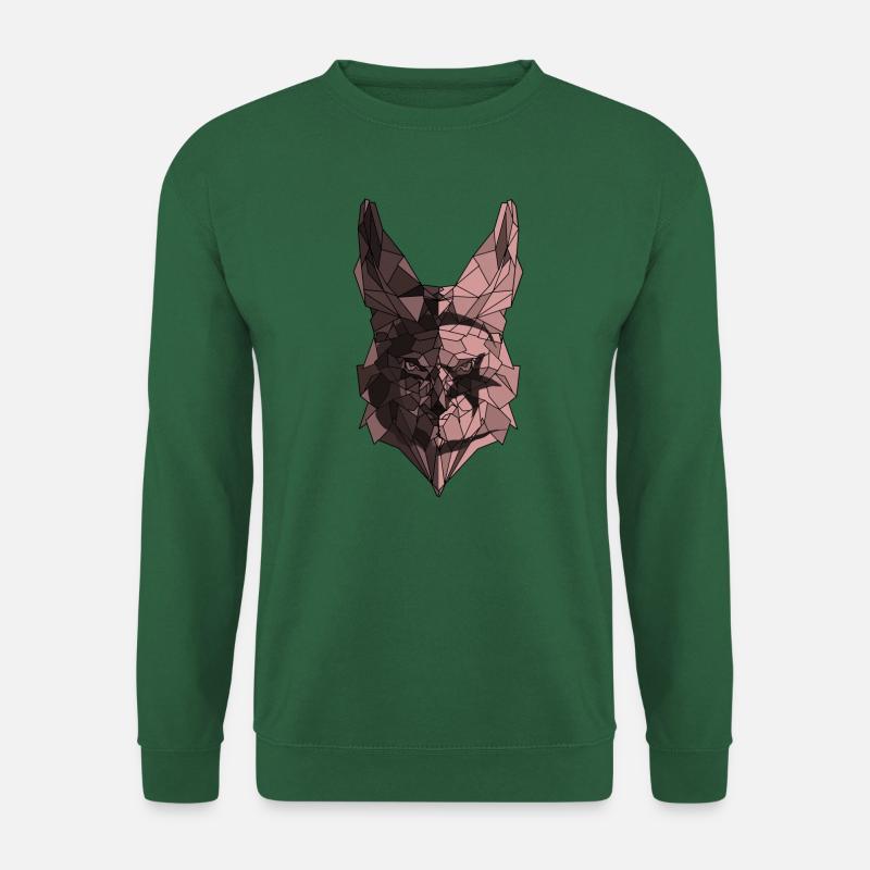 Fennec polygone drapeau de l'Algérie - Sweat-shirt Unisexe - vert foncé