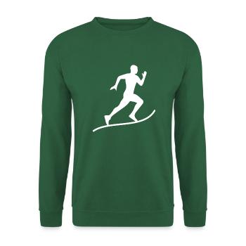 Triathlon Natation Bike Run Marathon - Sweat-shirt Unisexe - vert foncé - Devant