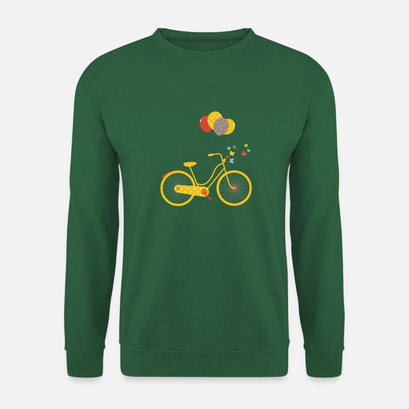 gelben Fahrrad - Unisex Pullover - Grün